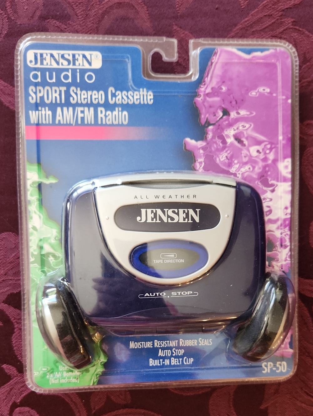 Jensen Audio Sport Stereo Cassette With Am/Fm Radio SP-50 All Weather